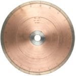 Segmented diamond blade for porcelain