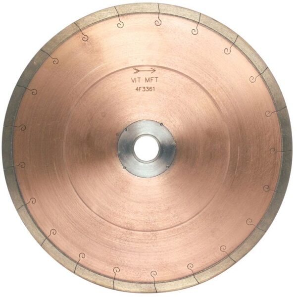 Segmented diamond blade for porcelain