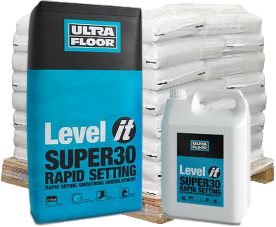 UltraFloor Level IT Super 30 - Pallet Offer (48x 20kg bags & 4Ltr bottles)