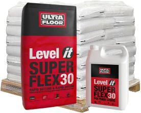 UltraFloor Level IT Super Flex 30 - Pallet Offer (48x 20kg bags and 5ltr bottles)