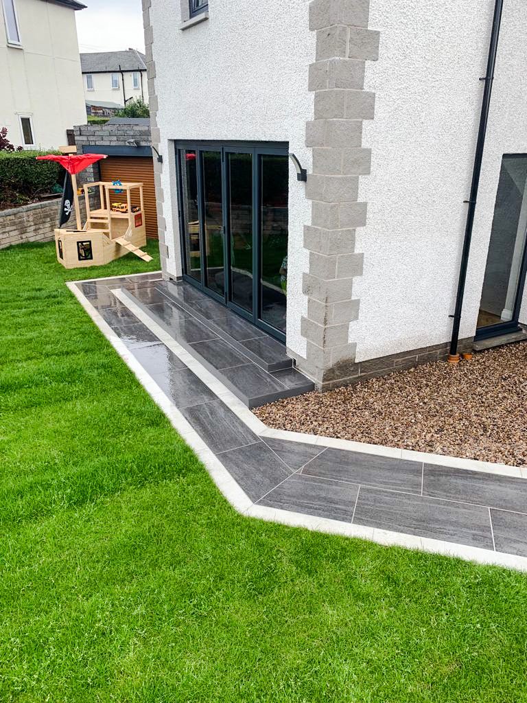 Porcelain paths, paved by Shepherds Landscaping