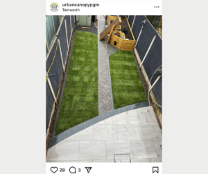 Patio grouted with Porcelpoint porcelain grout